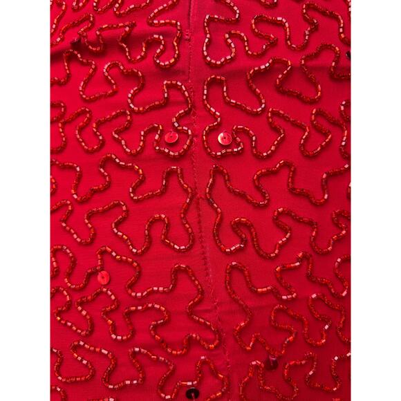 Vintage Sean Collection Beaded Silk Cutout Formal Dress Women's XS - Picture 16 of 16